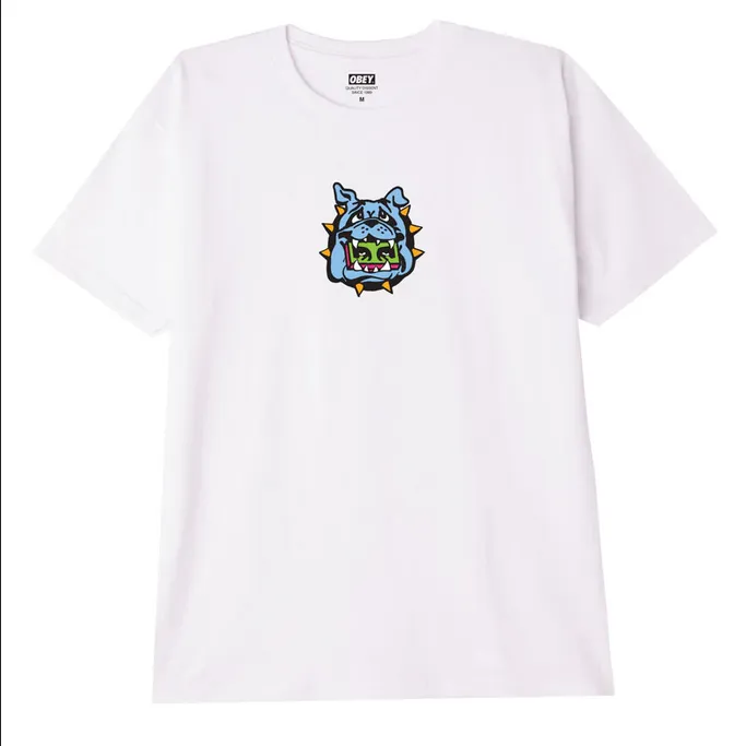 Popular Obey T-shirt Bulldog 165262957 white