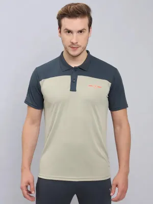 Everyday Essential Men Colorblock Relax Fit Polo T-shirt with TECHNO COOL 