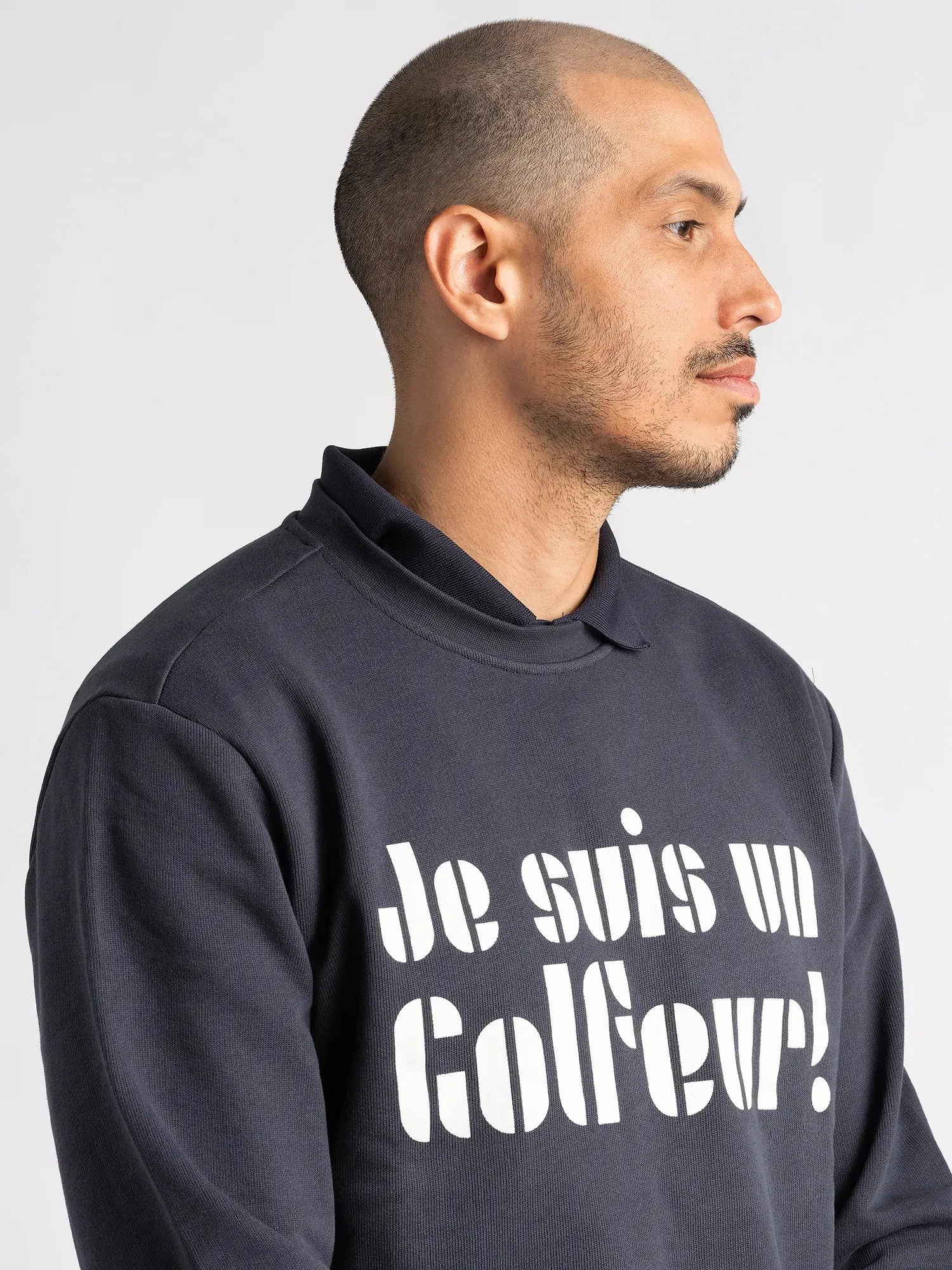 Josh JSG1 Sweater Menswear Navy product fuzzy coziness