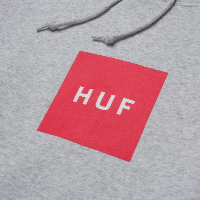 anti shrinking HUF felpa con cappuccio da uomo Essentials Box PF00465 grigio