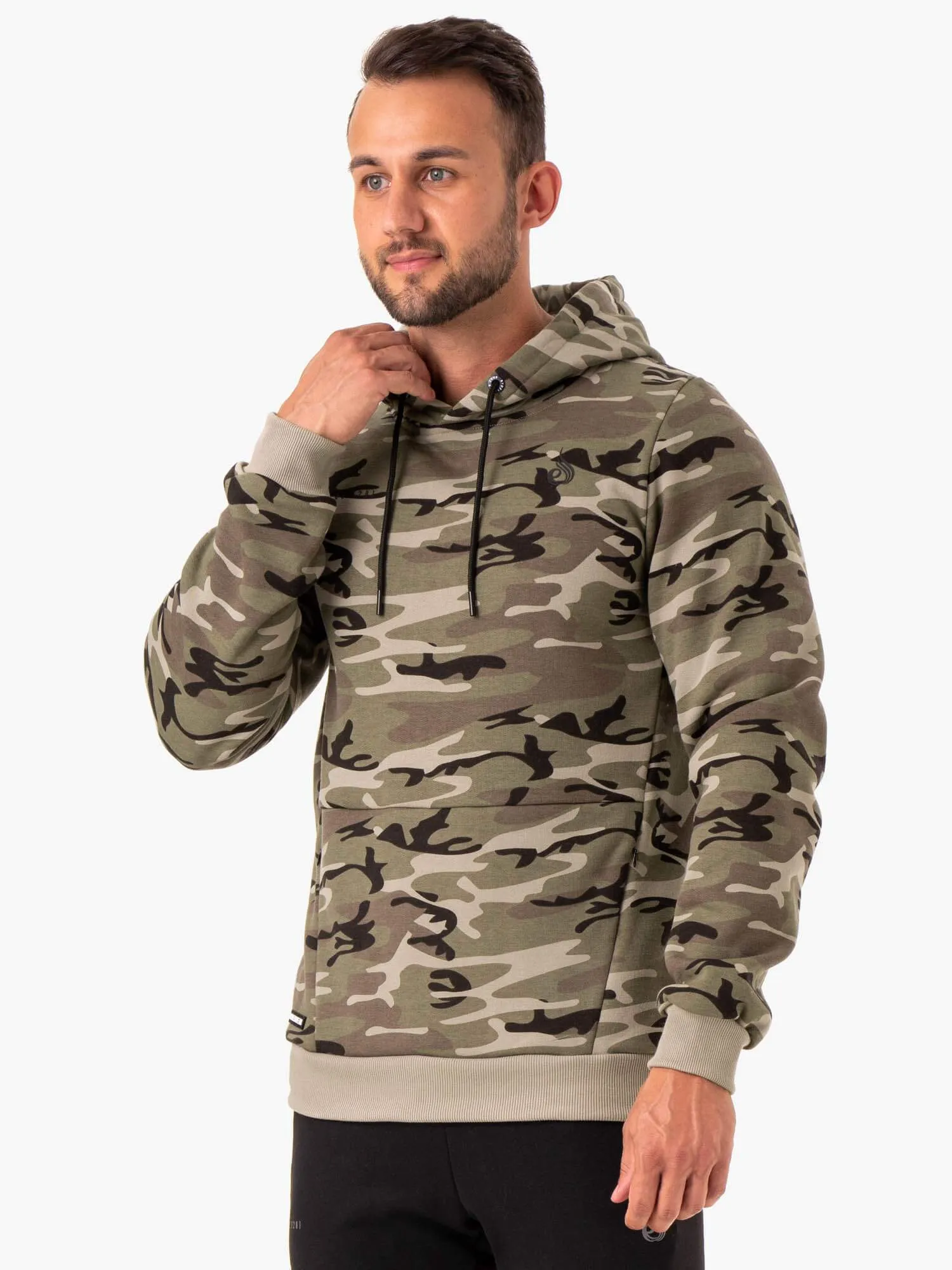 Camo Tech Pullover Hoodie - Khaki Camo Chill Clothing