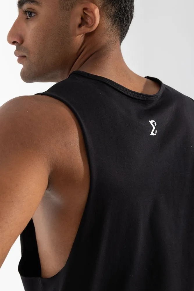Lightweight Material Tank Top Black