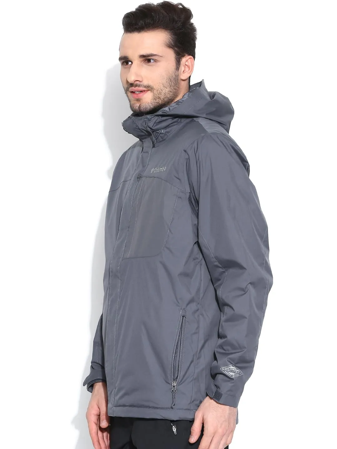 Dry clean only Neutral Layer Columbia Men Grey Emerson Mountain Jacket