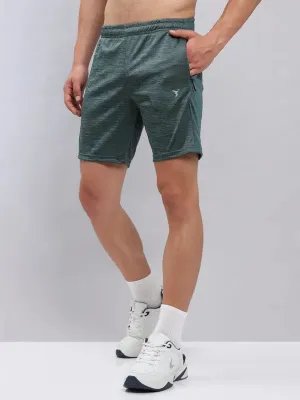 Flexible Fit Wear Men Melange Slim Fit Shorts with TECHNO DRY