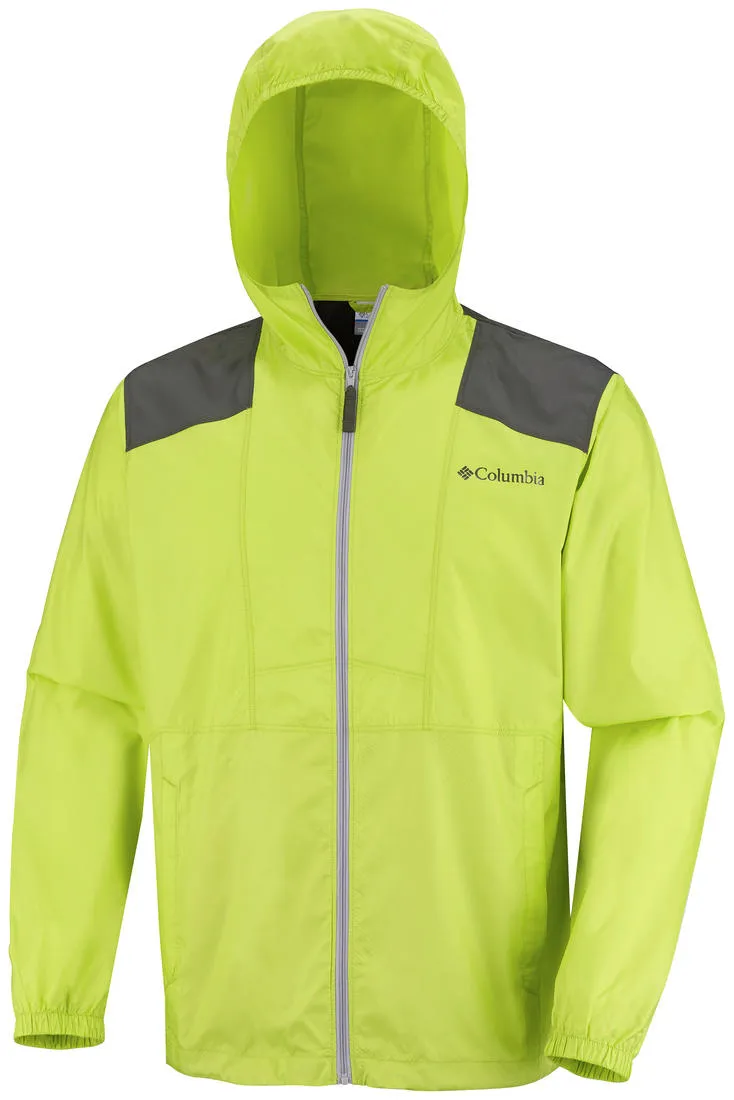 Hiking Jacket Warning Columbia Men Green Flashback Windbreaker