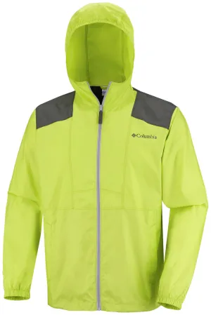 Hiking Jacket Warning Columbia Men Green Flashback Windbreaker