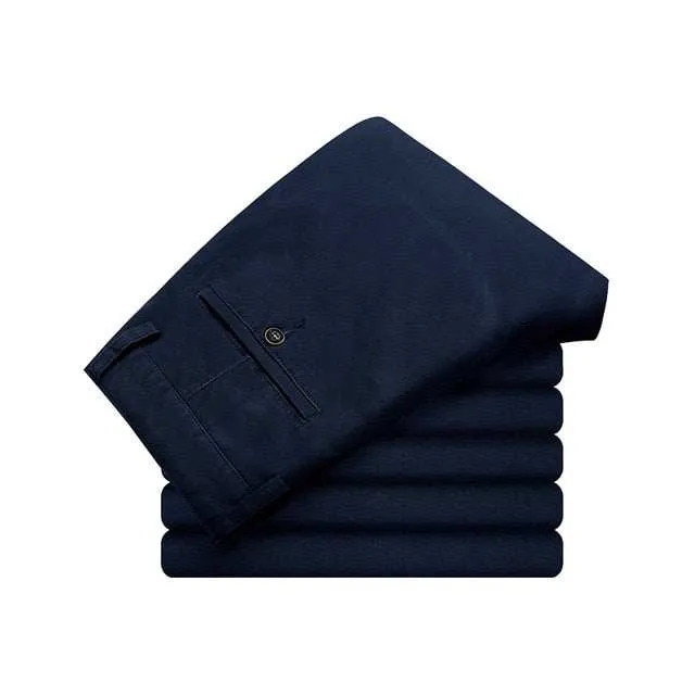 OdorControlClothing Men's Cotton Casual Pants  Stretch Male Trouser Long Straight Pants