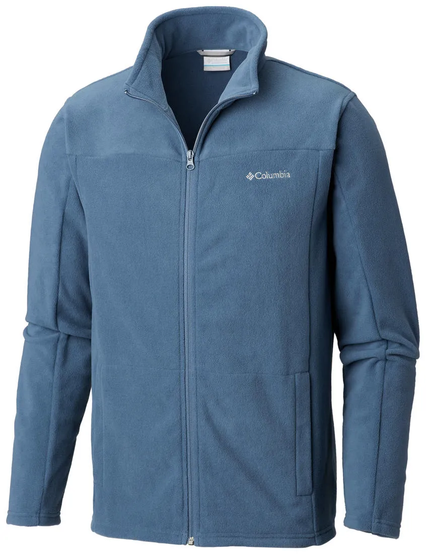 Columbia Men Blue Western Ridge Full Zip High Density Fleece Transitional Wear
