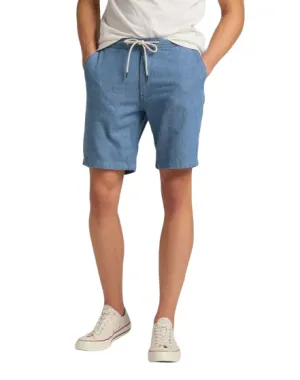Casual Comfort Travel Clothing Lee Bermuna da uomo in jeans leggero Short Drawstring Rinse L73UNB36 azzurro chiaro