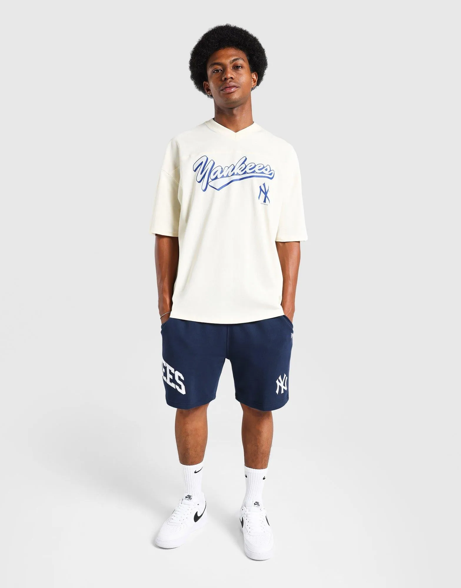 Slogan NY Yankees T-Shirt Formal Style Performance Stretch