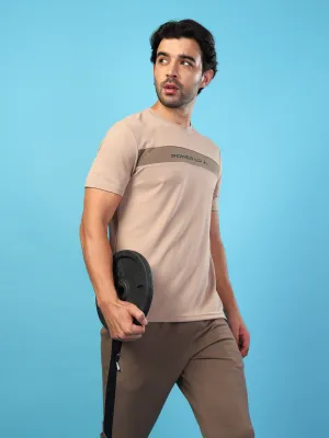 Men Solid Slim Fit Crew Neck T-shirt with TECHNO COOL  Chic Vibes Outdoor Style Trend