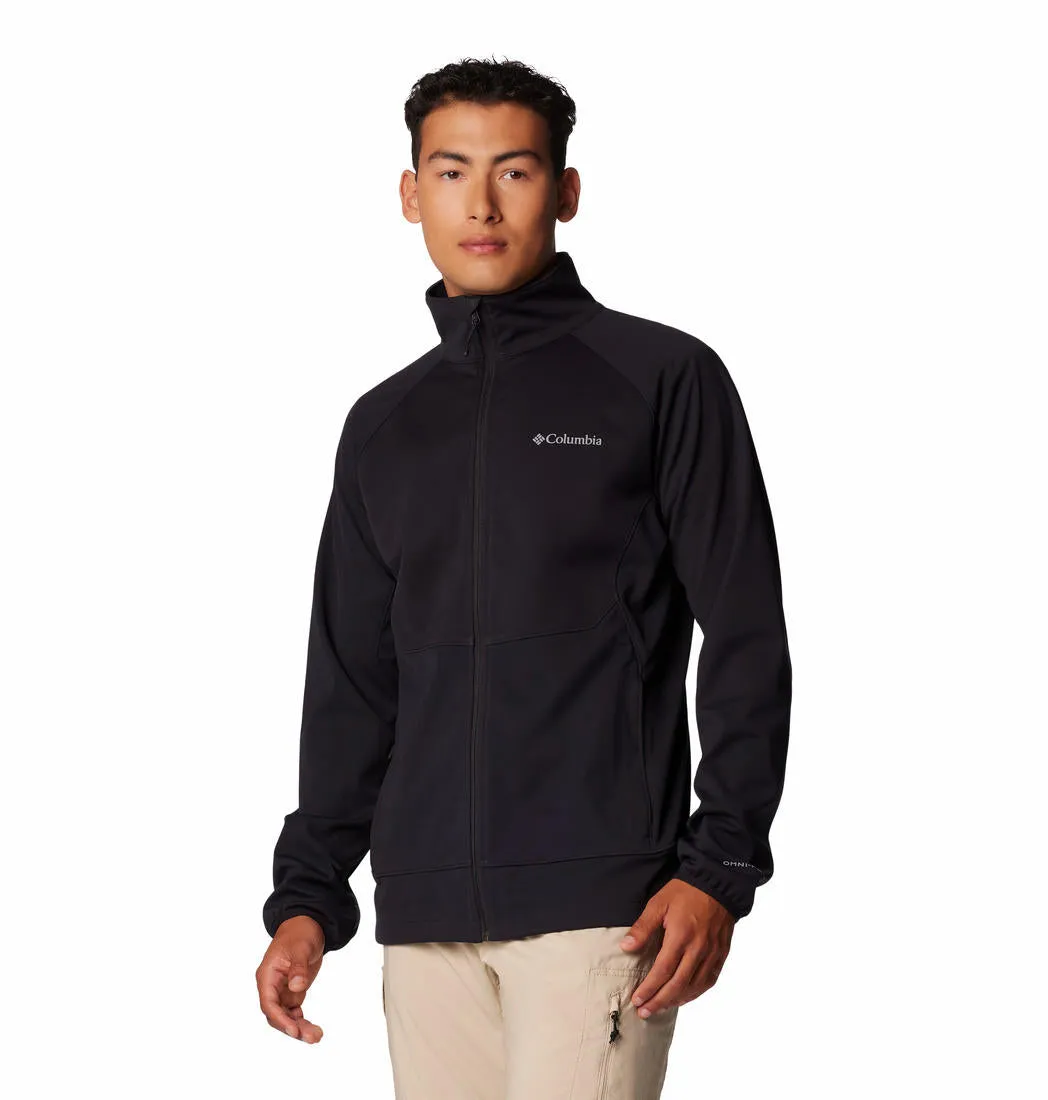 Active Lifestyle Columbia Men Black Outdoor Tracks Full Zip II