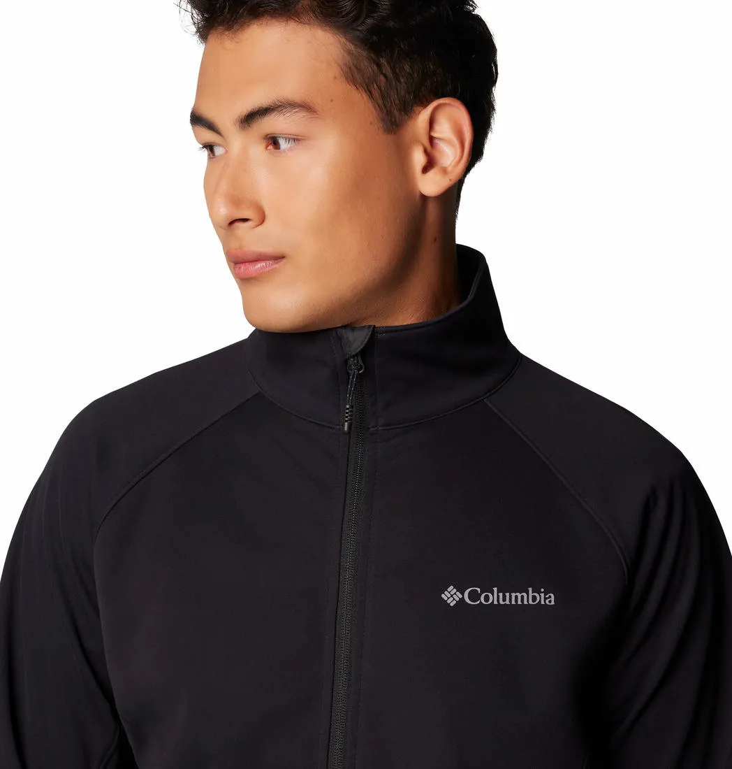 Columbia Men Black Outdoor Tracks Full Zip II Raglan Sleeve Active Lifestyle