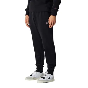 Champion pantalone sportivo da uomo  con polsino a coste alla caviglia Jogger slim fit 220733-KK001 nero Perfect Waist