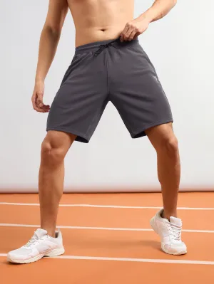 Cozy Comfort Fit Outdoor Adventure Men Solid Slim Fit Sports Shorts with TS FLEXI