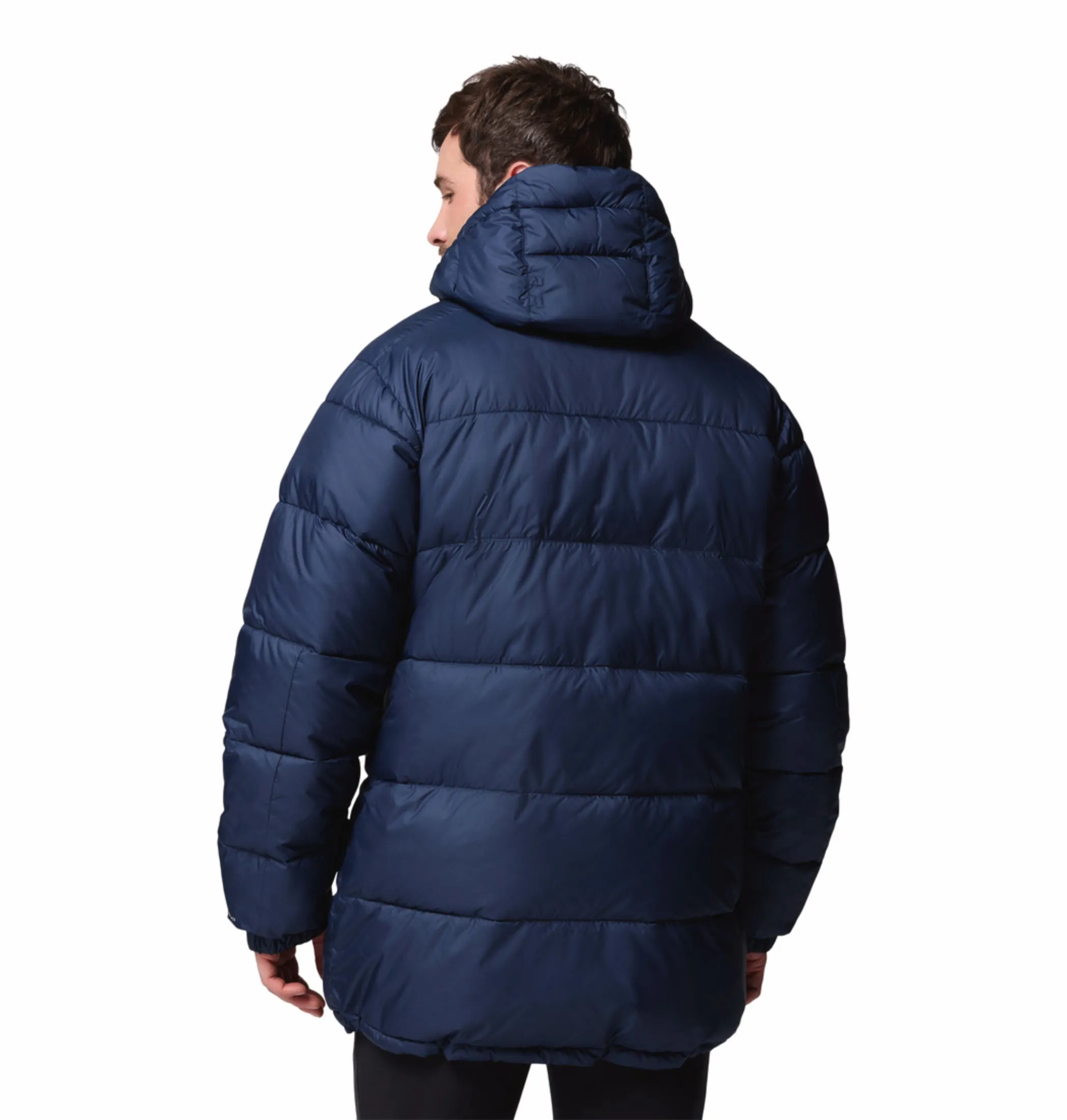 Example Columbia Men Navy Blue OmniHeat Reflective Pike Lake Parka Jacket