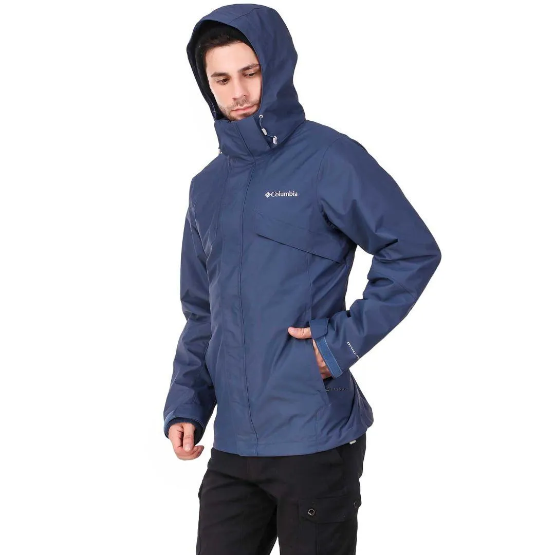 Columbia Men Blue Bugaboo II Fleece Interchange Jacket Go Anywhere
