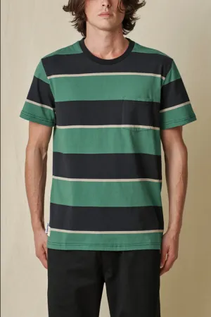 Light and Comfortable Globe T-shirt Bootleg Dreams a strisce GB02241007 SE sea