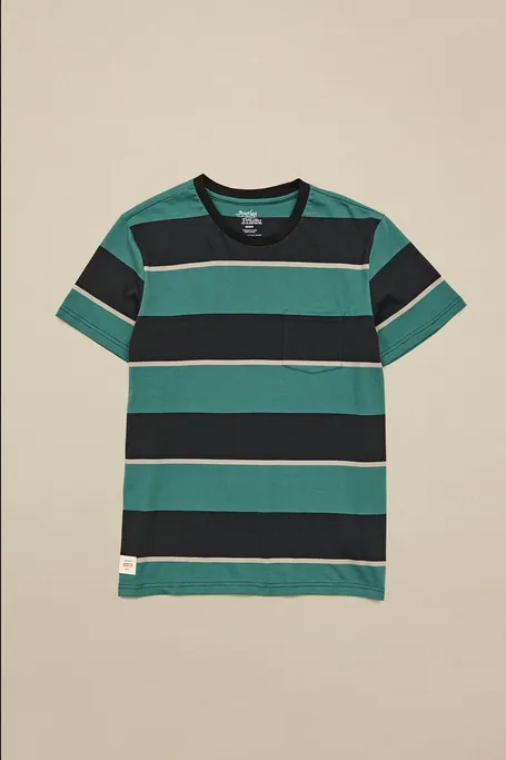 Globe T-shirt Bootleg Dreams a strisce GB02241007 SE sea Everyday Comfort Soft & Smooth
