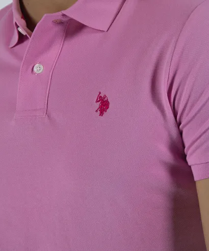 U.S. Polo Assn. Polo uomo manica corta King 41029 65079 305 rosa Comfortable Style