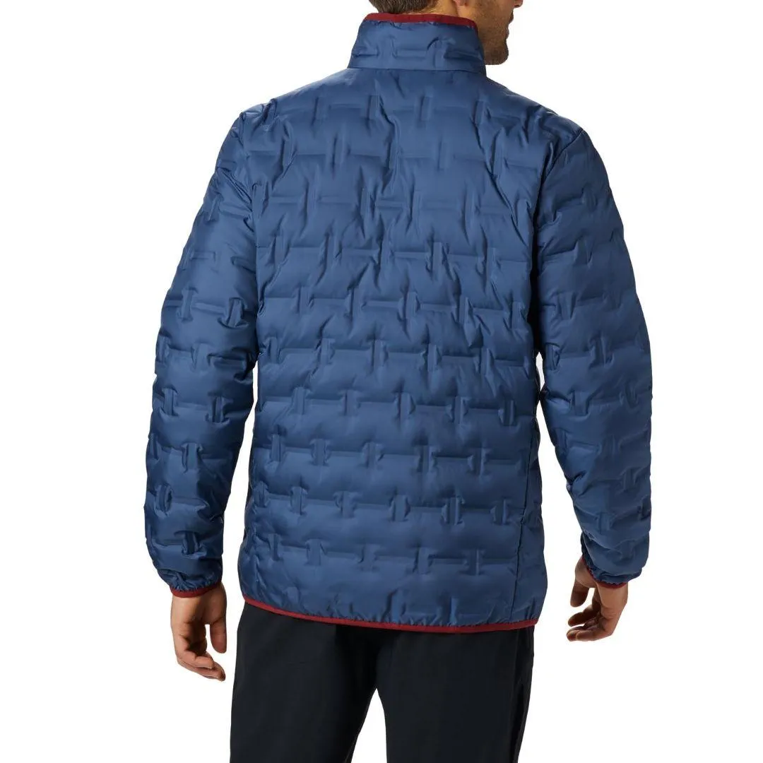 MultiPocket Design UltraThinLayer Columbia Men Blue Delta Ridge Down Jacket