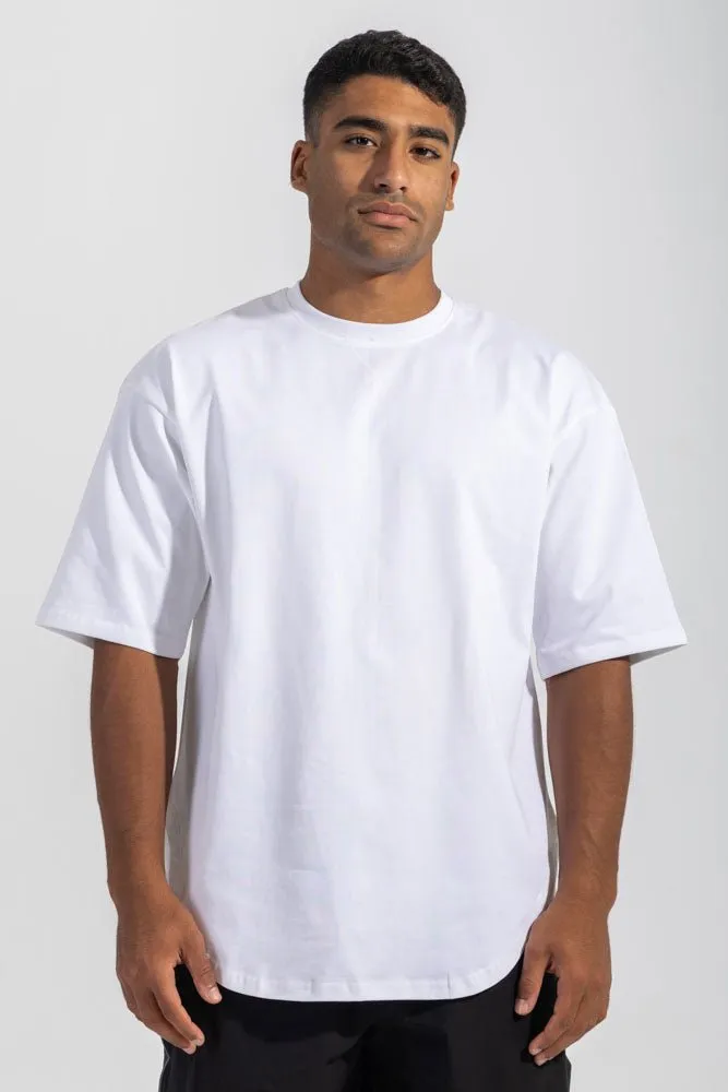 Cloud Fit Tee White Natural Fiber Blend Tagless Design