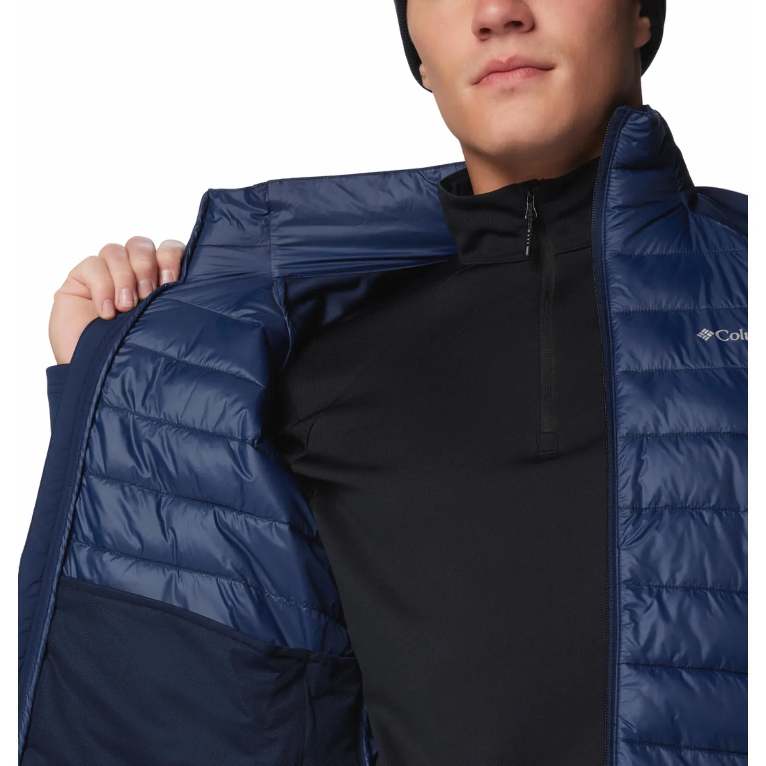 Columbia Men Blue Columbia Tech Hybrid Softshell Elderly