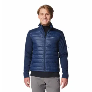 Columbia Men Blue Columbia Tech Hybrid Softshell Active Edge