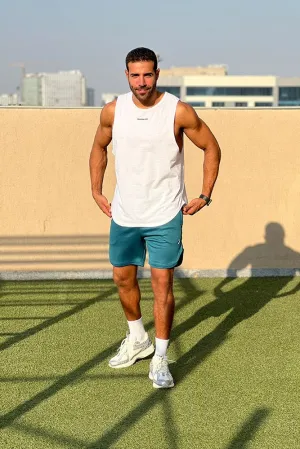 Tank Top Off White Durable Stitching Polish Glow