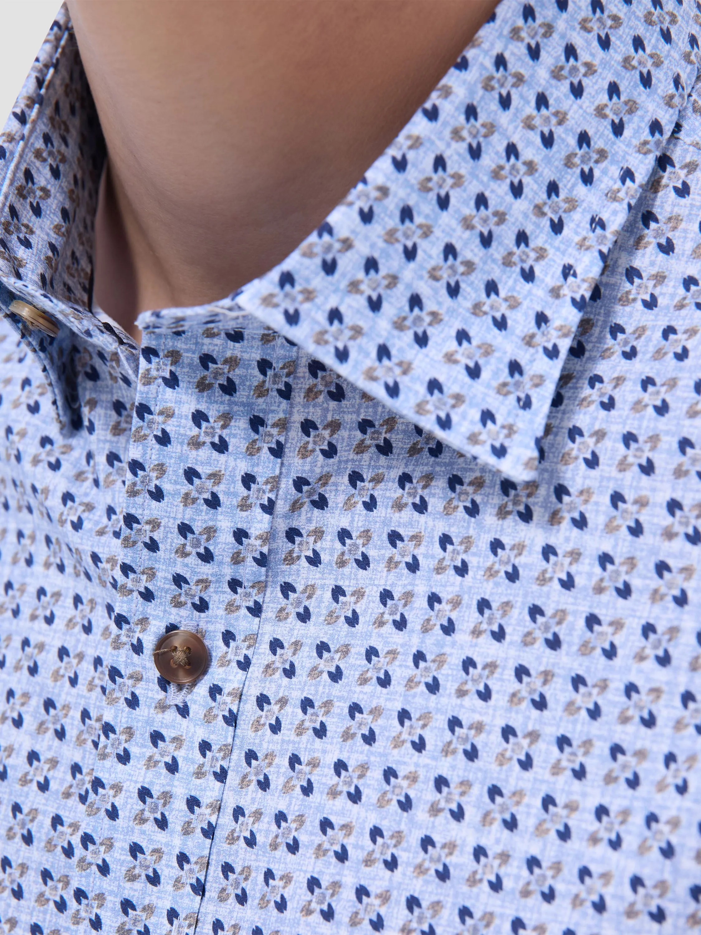 FourWayStretch wrinkle free Bugatchi Karl Comfort Stretch Long-Sleeve Shirt - Cobalt