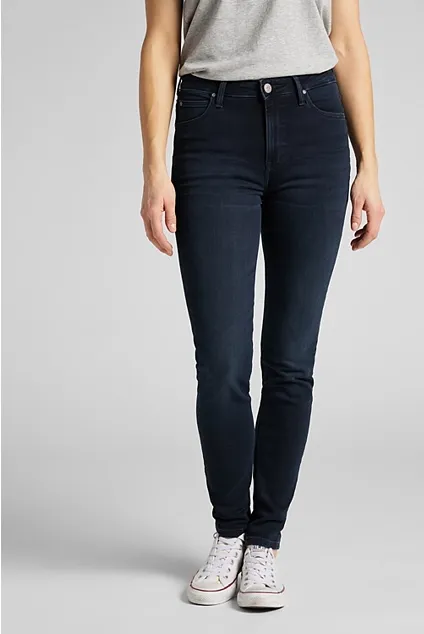Affordable Unisex Wear Smart Casual Athlete Fit Lee Pantalone Jeans Scarlett High Skinny High Waist L626PHQS worn ebony