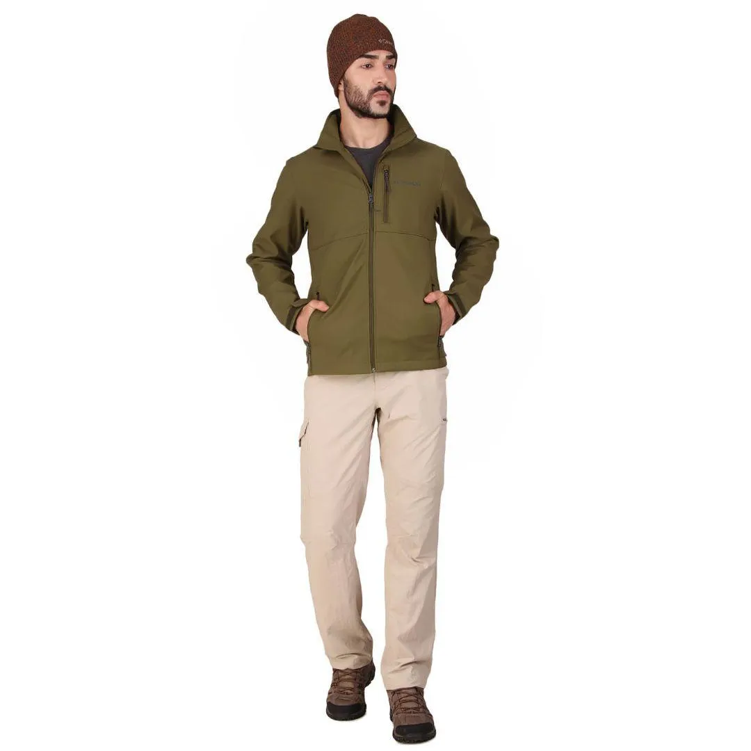 Columbia Men Green Ascender Softshell Jacket Softshell Outer Layer Graphic Design