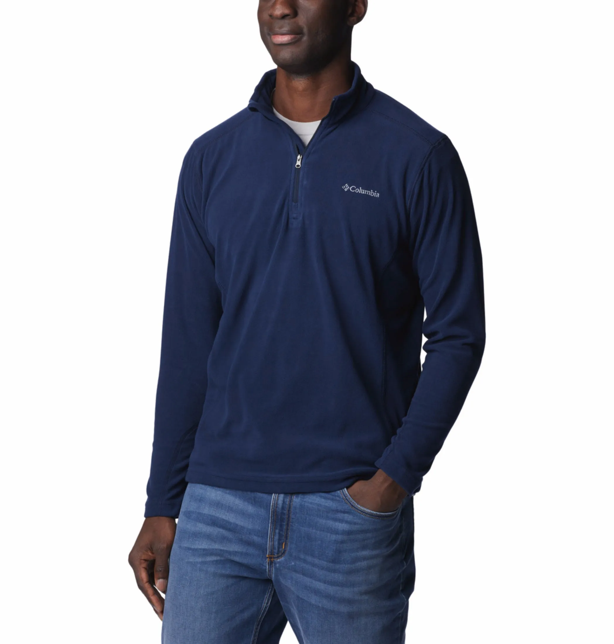 Columbia Men Navy Blue Klamath Range II Pullover Layered Warmth