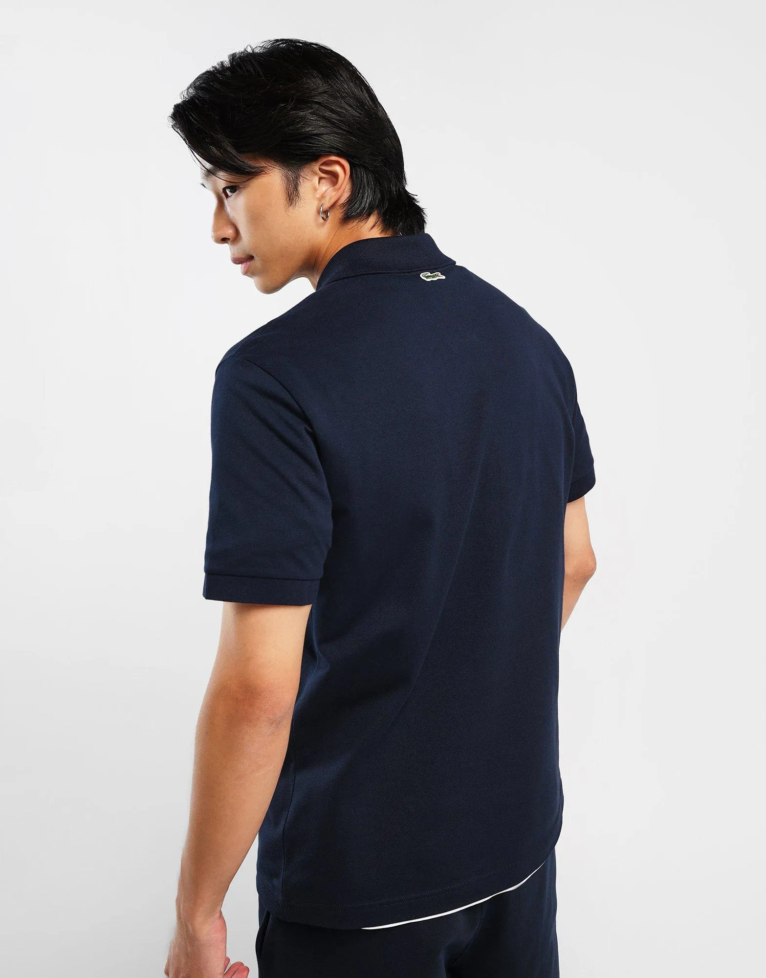 Natural Fiber Blend Signature Print Piqu?? Polo Shirt