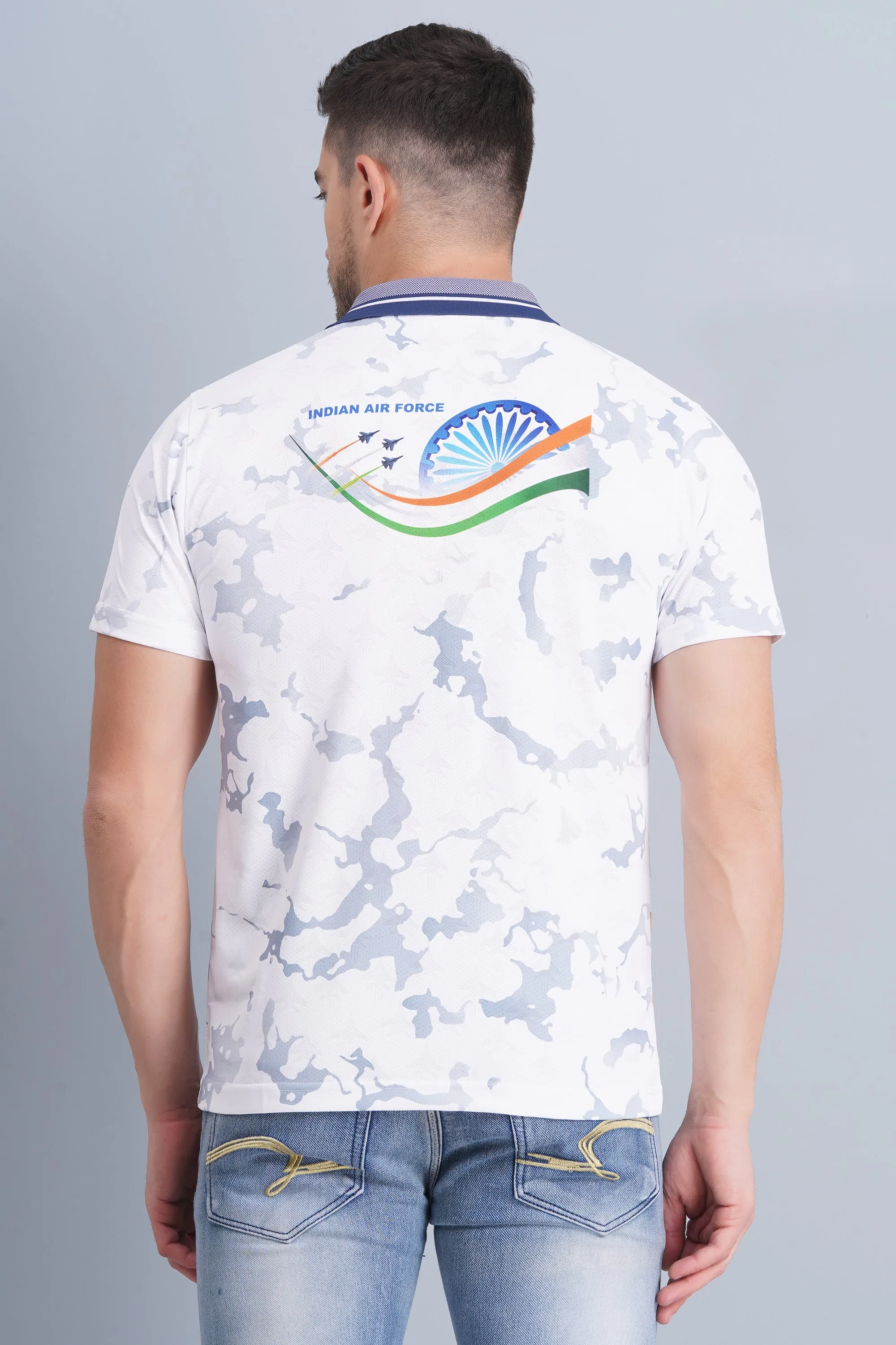 Corporate Dress Code Men's AF Logo Polo T Shirt White