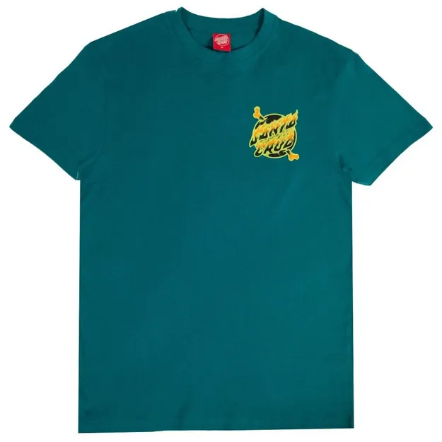 Santa Cruz T-shirt manica corta Winkowsk Volcano Dot SCA-TEE-8818 verdigris Quick Fit
