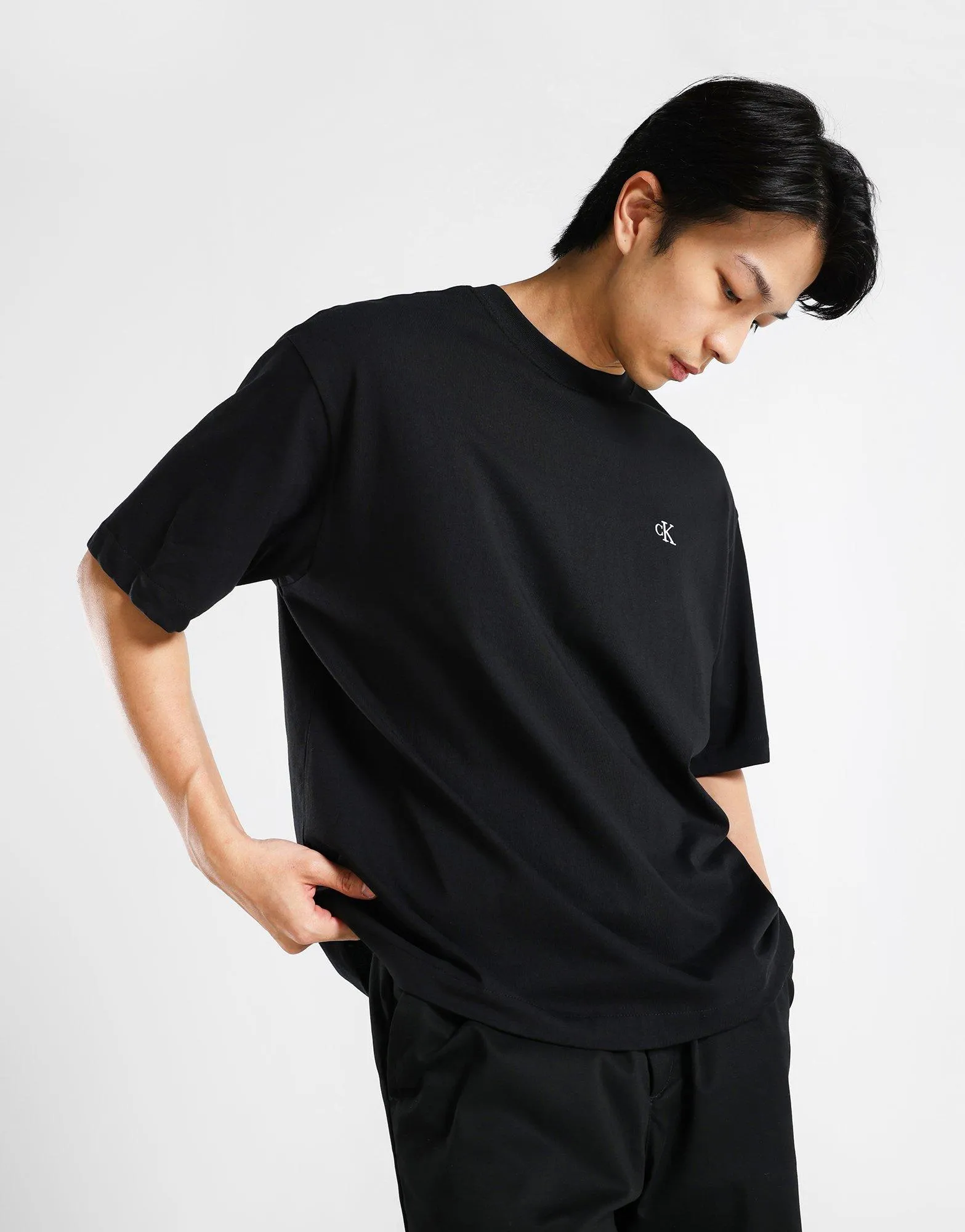 Archive Logo Crew Neck T-Shirt DoubleStitched Seams