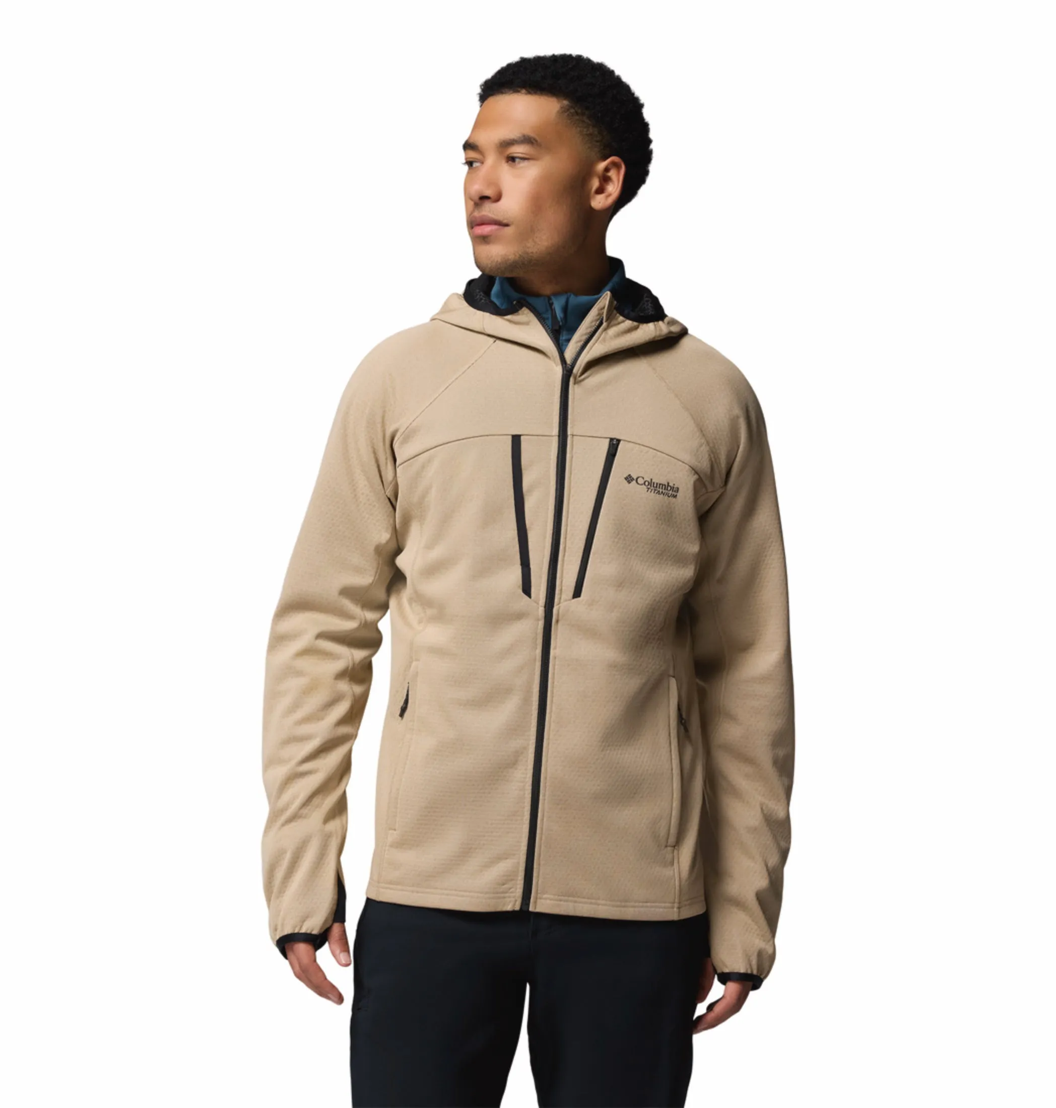 Columbia Men Brown OmniHeat Arctic Bonded Fleece Jacket Flexible Motion