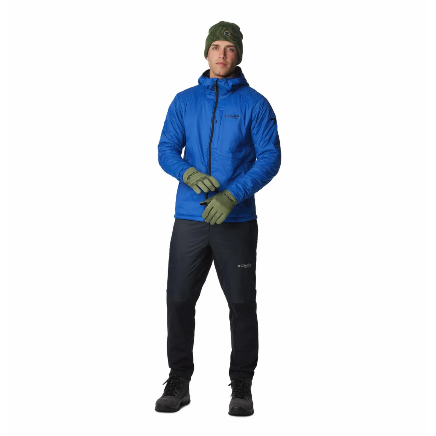 Optimize Columbia Men Blue Silver Leaf Stretch Insulated II Jacket