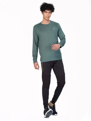 Men Melange Slim Fit Crew Neck T-shirt with DOUBLE COOL ZeroDistressFinish Trendy popularity