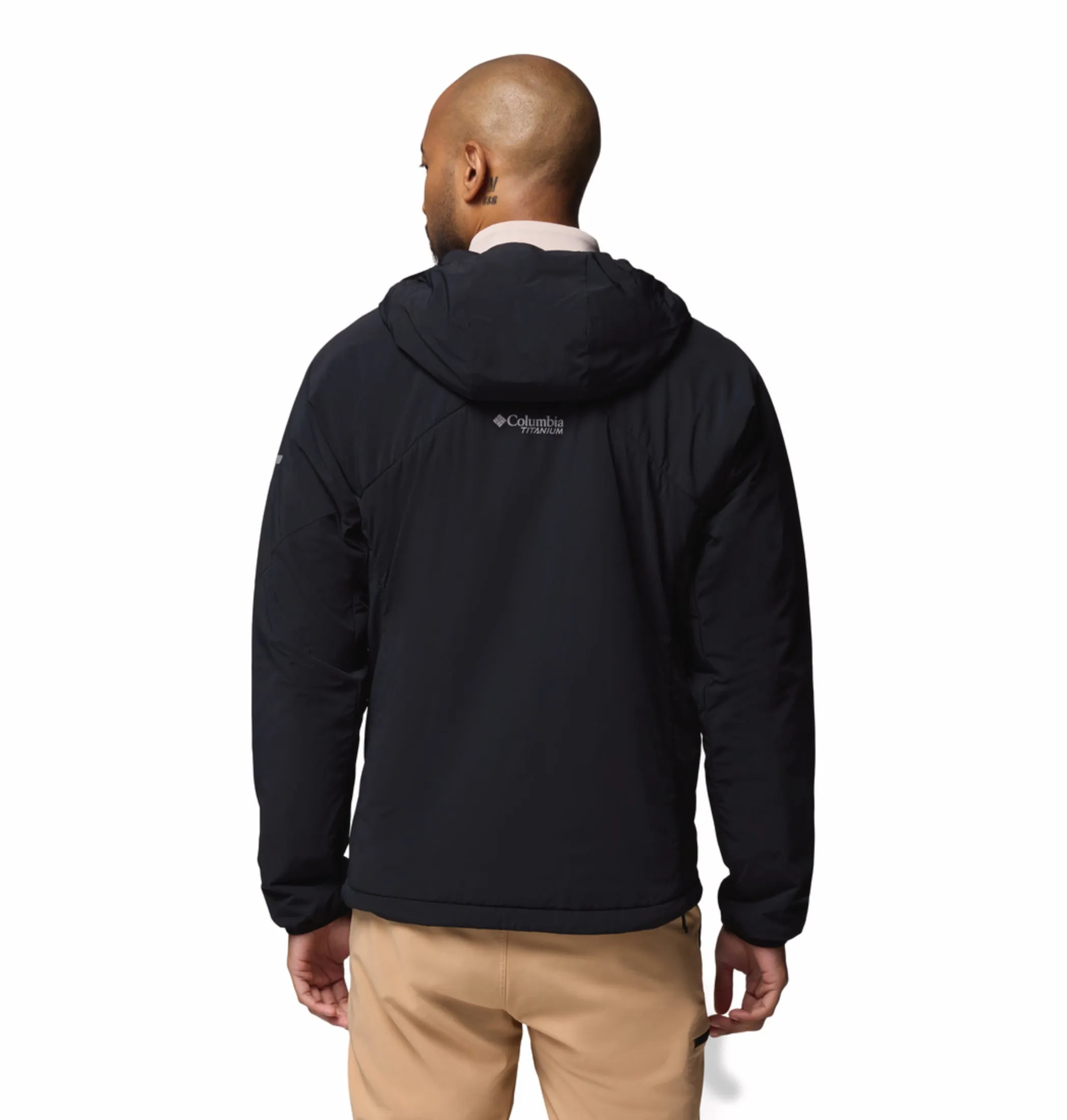 Reflective Safety Trim Comfy Layer Columbia Men Black OmniShield Silver Leaf Lite Down Jacket
