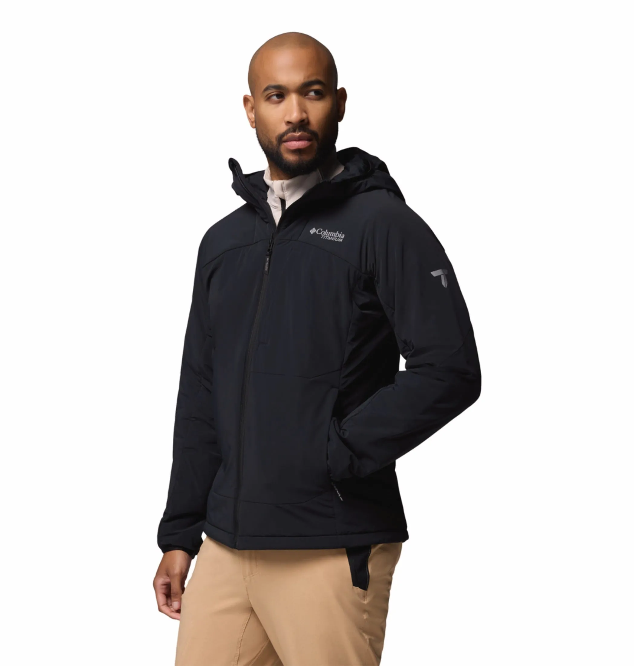 Keep Columbia Men Black OmniShield Silver Leaf Lite Down Jacket