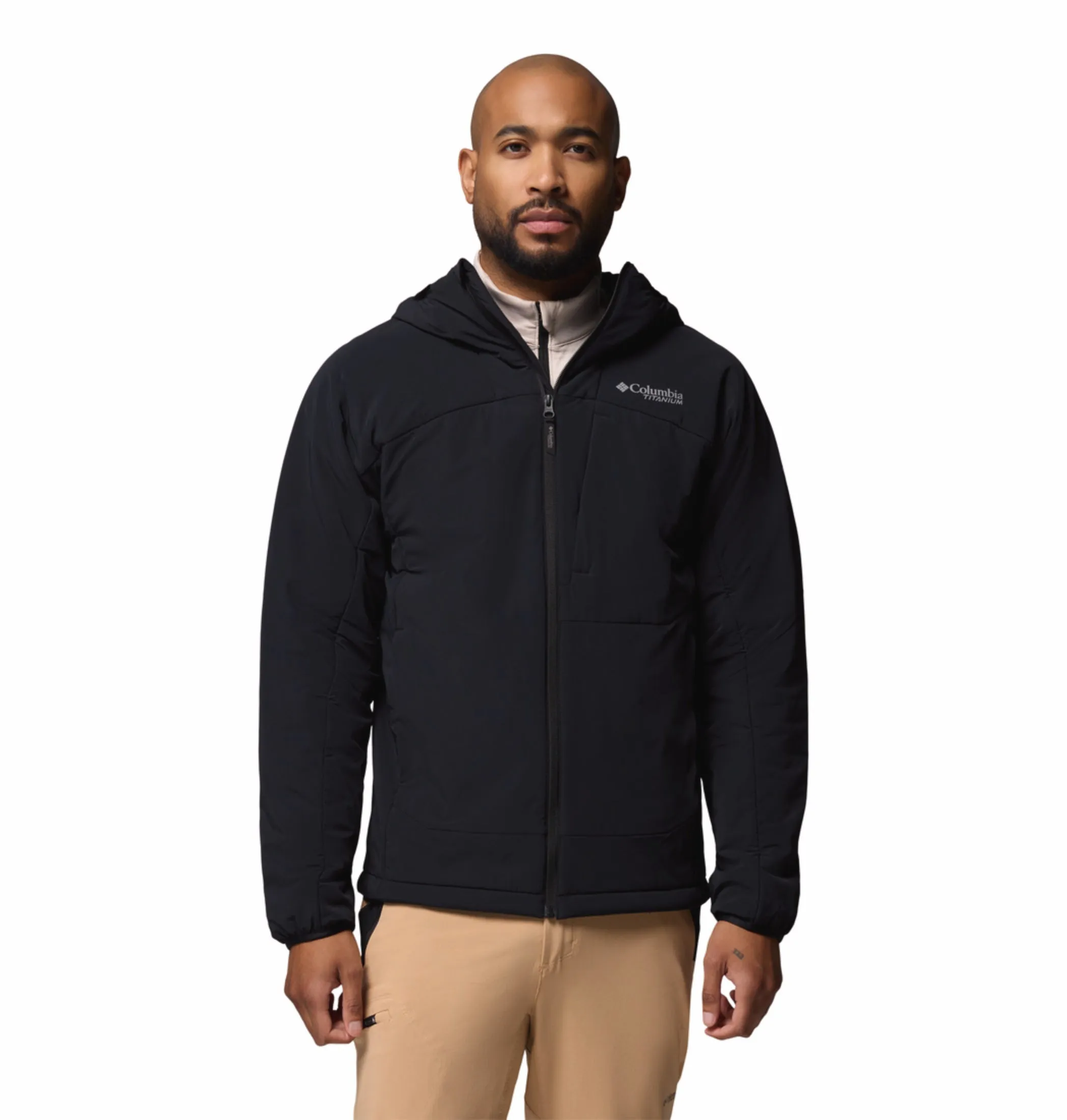 Columbia Men Black OmniShield Silver Leaf Lite Down Jacket Abrasion resistant