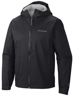 Rain Guard Instance Columbia Men Black EvaPOURation Jacket Waterproof