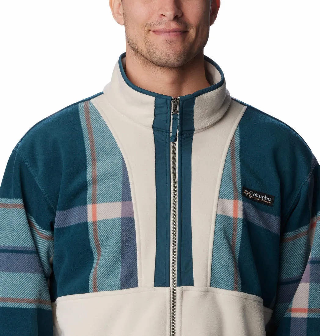 Columbia Men Blue Backbowl Remastered Fleece Everyday Use Minimal Vibe