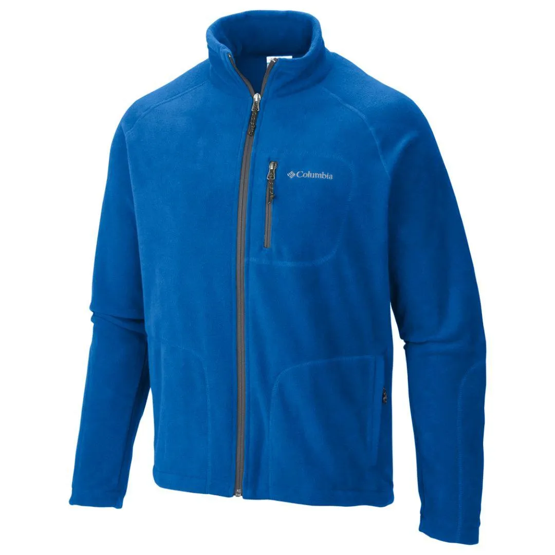 Columbia Men Blue Fast Trek II Full Zip Fleece Everyday Comfort Shoulder Season