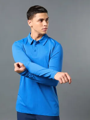 Men Solid Slim Fit Polo T-shirt with COTFLEX Fashion Top Simple Top