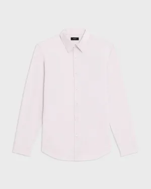 Theory Sylvian Structure Knit Shirt - Dogwood Chic Edge Machine Fit