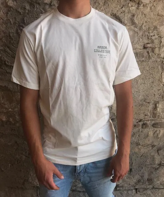 Arbor maglietta manica corta da uomo Badlands Tee bianco Luxurious