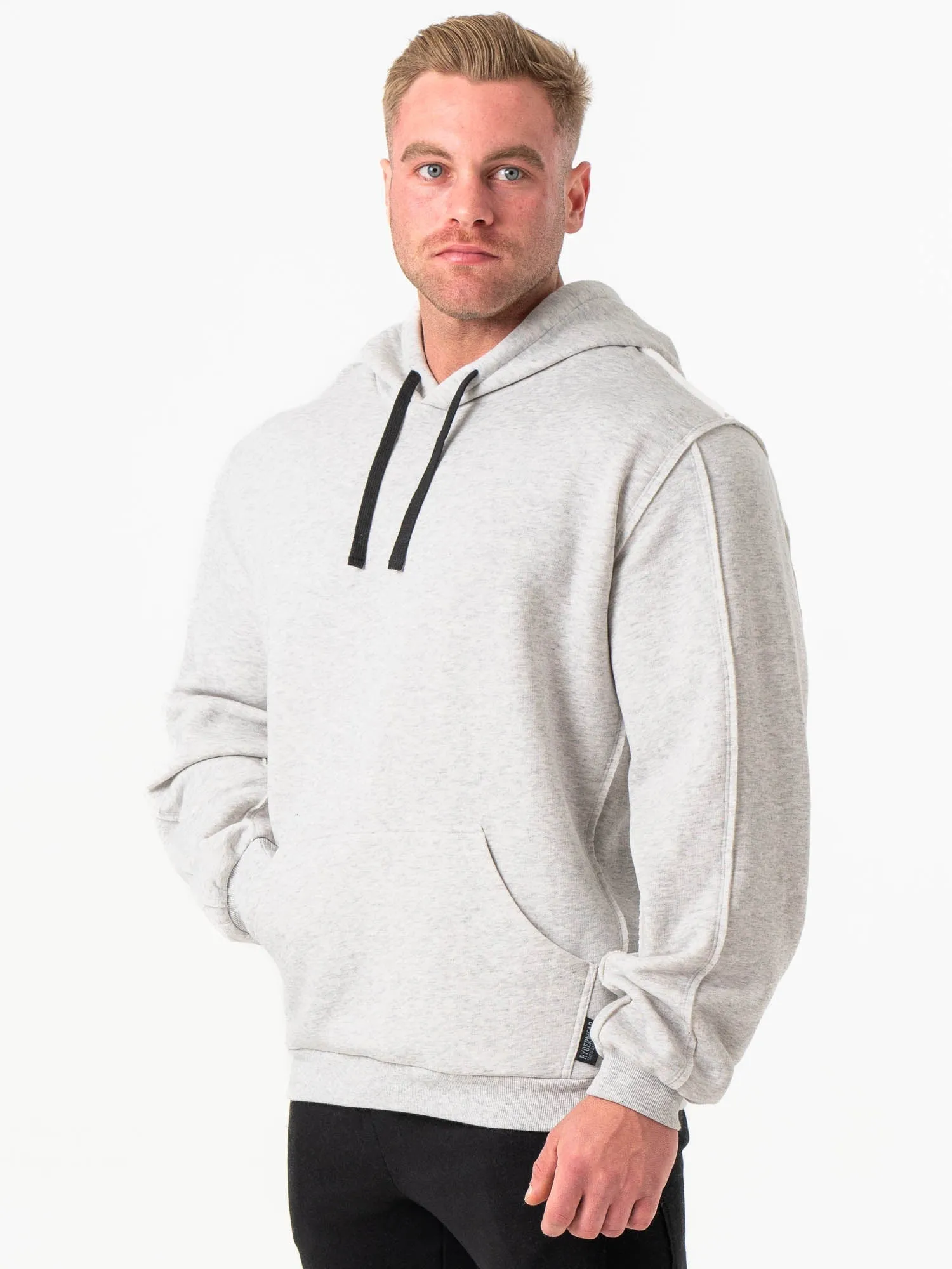 Force Hoodie - Chalk Grey Marl Fashion Top